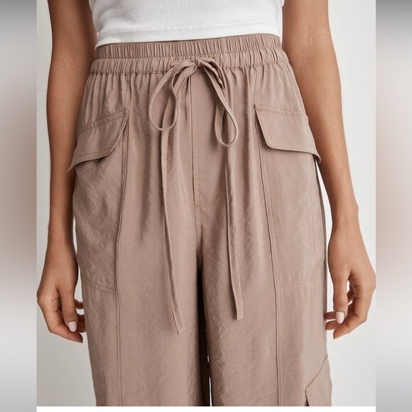 Madewell Straight Cargo Pants in Softdrape Mid Rise XXS NWT - Picture 4 of 12